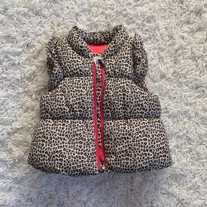 New Leopard Print Puffer Vest